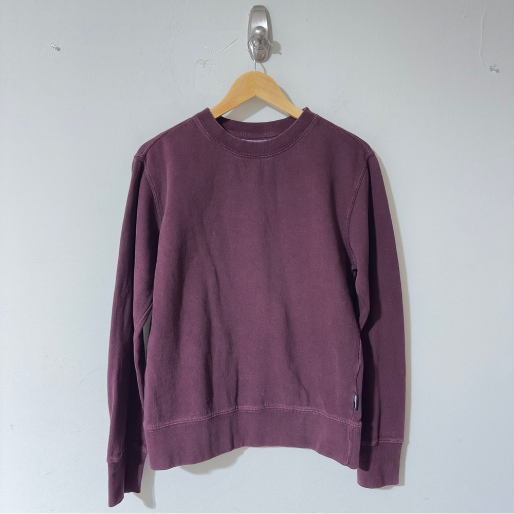 American Eagle Super Soft Burgundy Crewneck Sweatshirt Size Small Pullover Mens